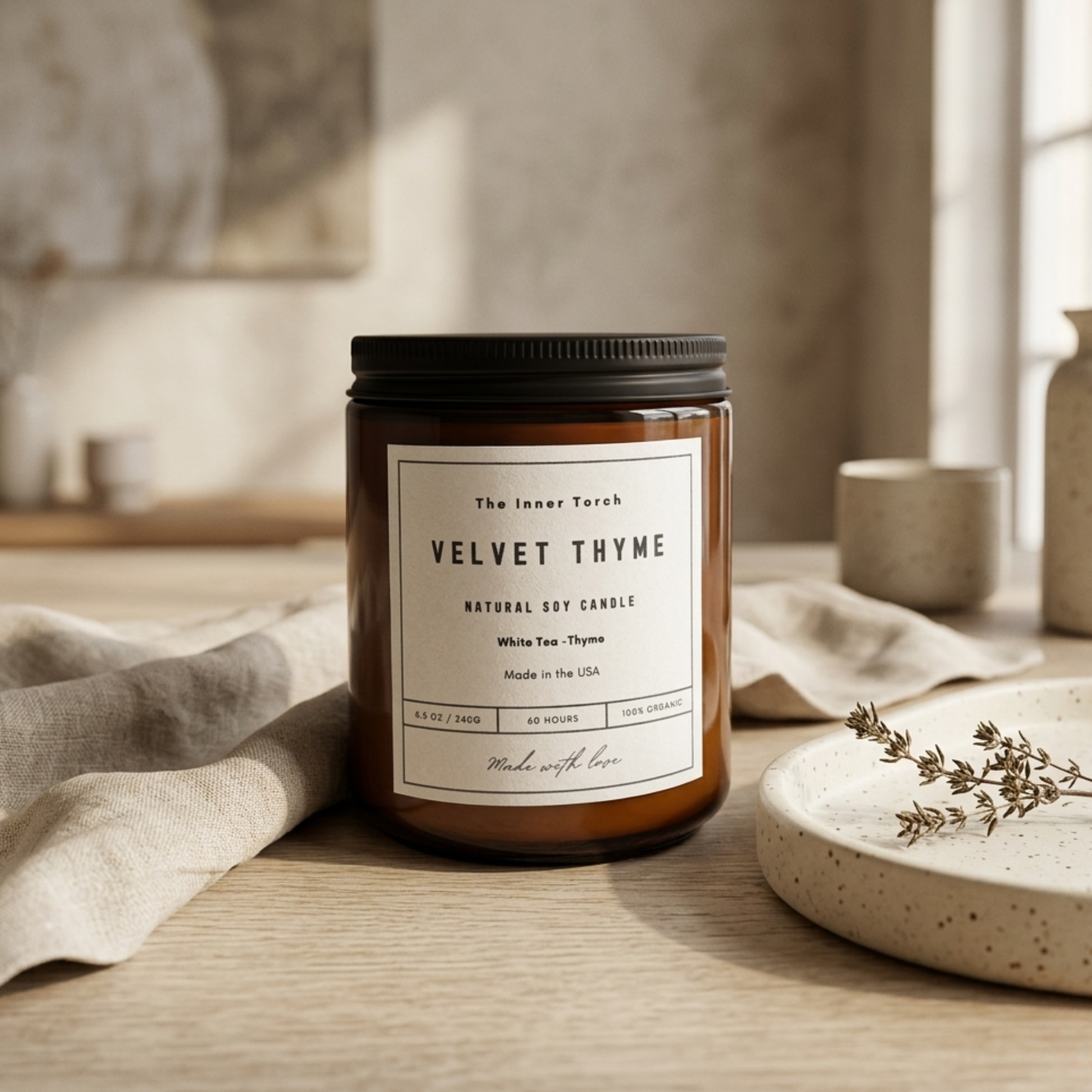 Velvet Thyme - Jar Candle